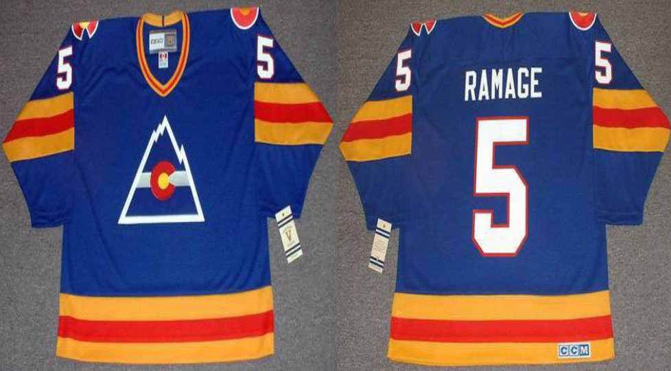 2019 Men Colorado Avalanche #5 Ramage blue CCM NHL jerseys->colorado avalanche->NHL Jersey